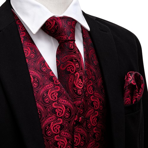 Paisley pattern men vest - paisley,