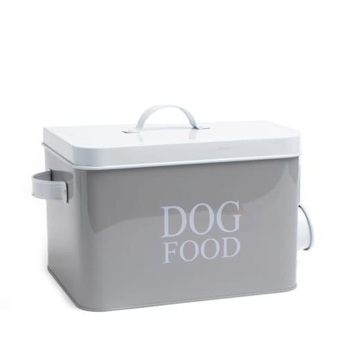 Dog food storage tin - tin, with