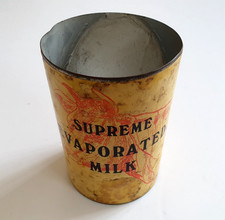 SUPREME EVAPORATED MILK - Vintage Foo Can Vanishing Liquid Magic Trick Prop