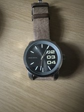 Diesel Men's DZ1372 Black Dial Brown Leather Strap Quartz Watch Spare Repair