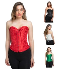 Deluxe satin corset burlesque - satin,