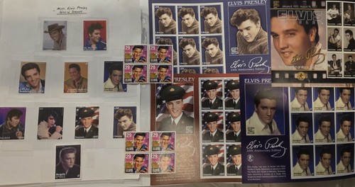 Elvis presley stamp collection - elvis,