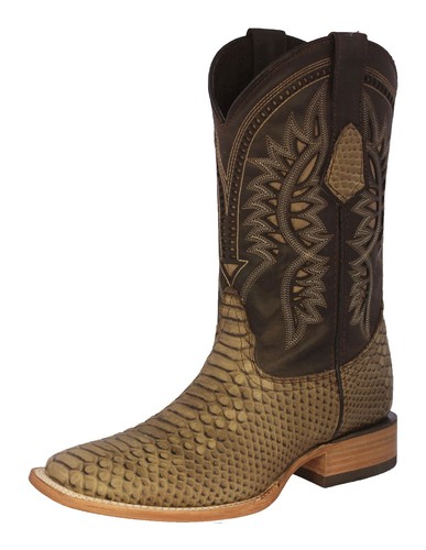 Mens sand cowboy boots - mens, leather