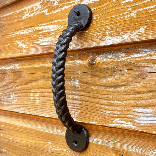 Rope door handle cast iron - rope,