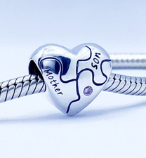 Mother & Son Charm Love Heart