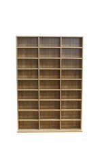 Oak Bookcase Storage Cabinet Rack Unit Tower Organizer Adjustable Wooden 837 CD