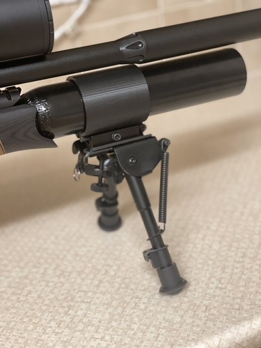 Air rifle bipod - rifle, mounting