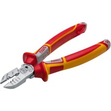 NWS VDE Insulated 6 In 1 Side Cutter/Wire Cutting Plier,It Crimps,Shears,Bends