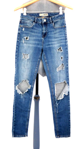 Topshop skinny jeans ripped - topshop,