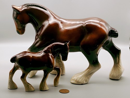 Vintage figurine shire - vintage, horse