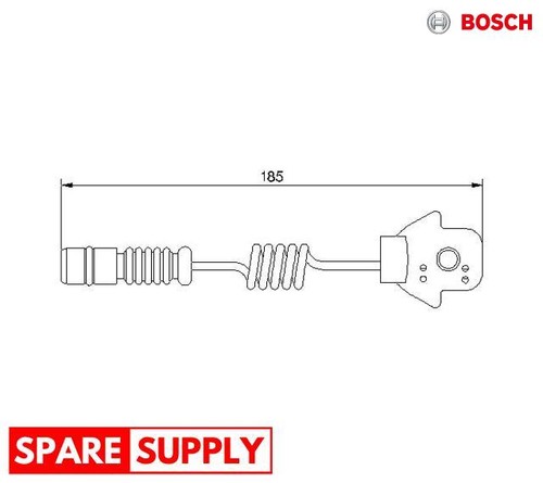 Warning contact brake pad - warning,