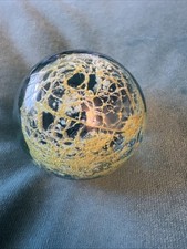 Vintage Mdina Sea/Sand Blue Paperweight
