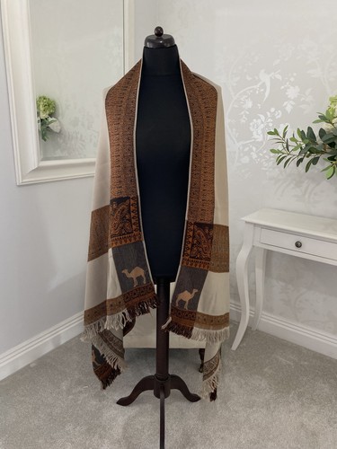 Camel egyptian woven - woven, shawl