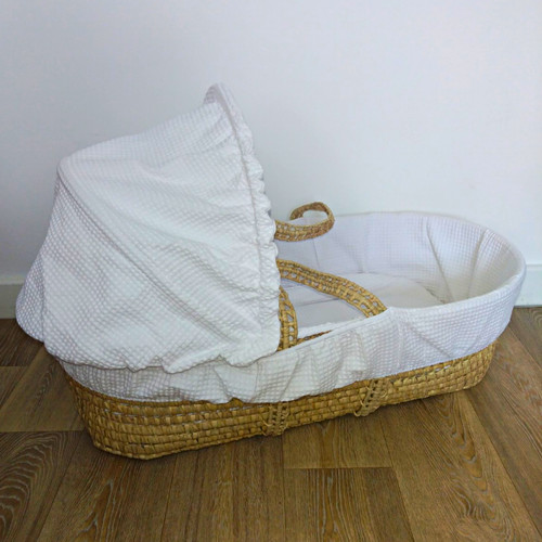 Wicker oval moses basket - moses, with