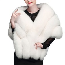Faux Fur Shawl Winter Shrug