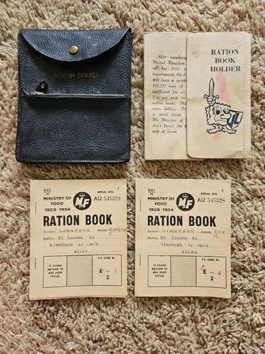 1953 ration book wallet - 1953-54,