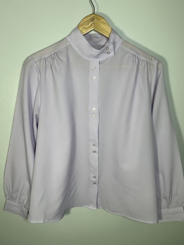 Vintage high collar blouse - vintage,