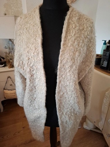 Cream wool mohair mix mid - cream,
