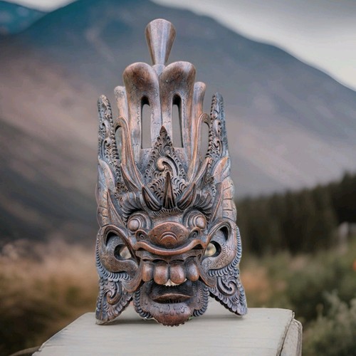 Vintage balinese barong mask - vintage,