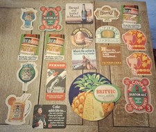 Vintage Beer Mats 1960 1970  Beer Lager Bitter Stout Rare Collectable New & Used