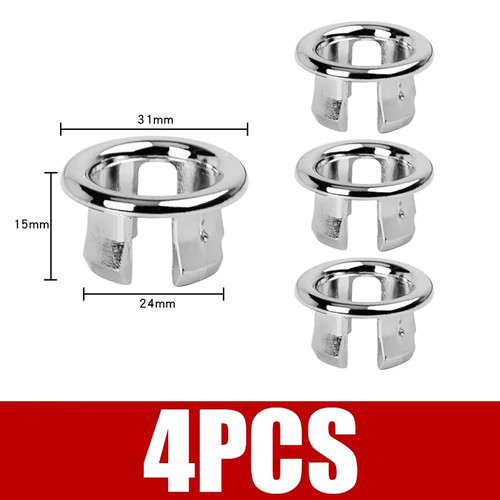 4pcs sink overflow cover ring - 4pcs,