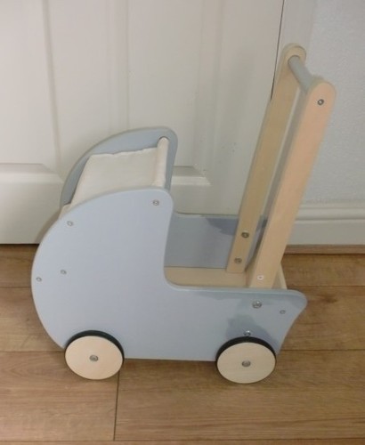 Wooden dolls pram from - wooden, hope