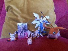 Ultimate Digimon Gatomon + Patamon figure lot. Sigimon set Bundle
