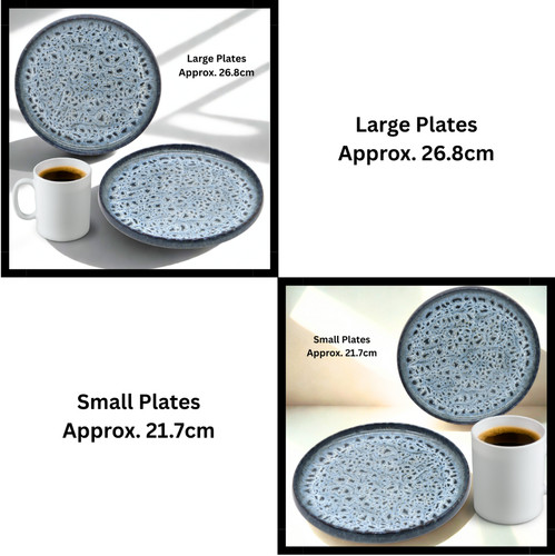 Glaze plates stoneware round - glaze,