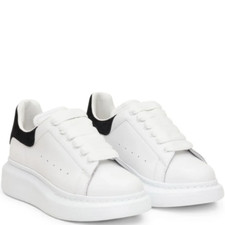alexander mcqueen trainers (kids) 12.5 white black RRP £240 Z25