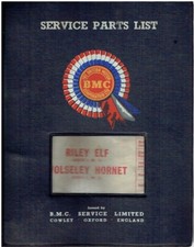 RILEY ELF Mk1 Mk2 WOLSELEY HORNET Mk1 Mk2 SALOON 1961-65 FACTORY PARTS CATALOGUE