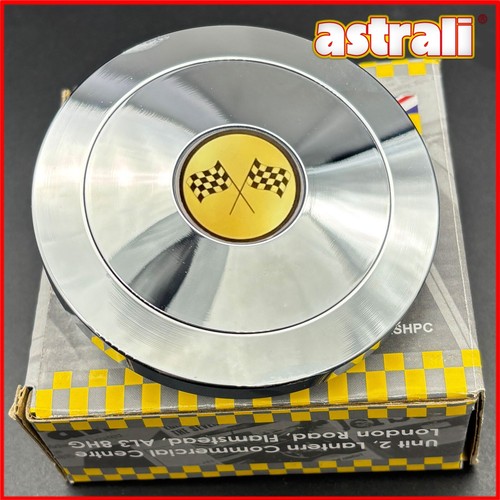 Chrome horn push button centre - horn,