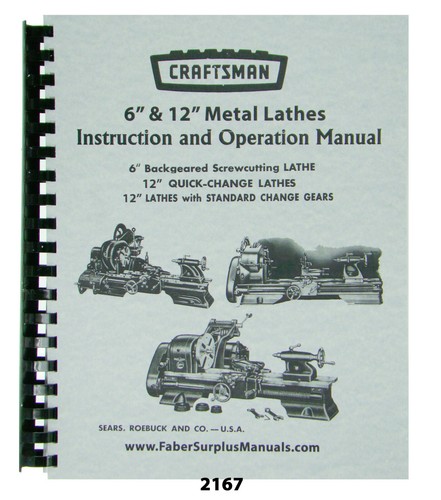 Sears craftsman metal - metal, lathe