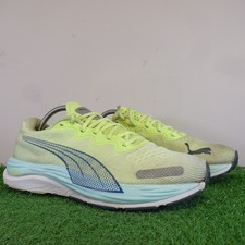 PUMA Trainers Size 7.5 Mens Lime Green Velocity Nitro 2 Track Running Shoes