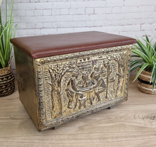 Vintage Brass Embossed