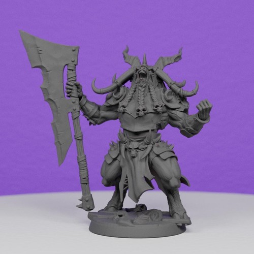 Beastmen warlord bazgor - warlord,