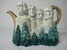 Vintage (1996) Fitz & Floyd Collectors Edition Mount Rushmore Novelty Teapot