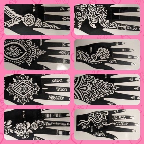 Henna stencils hand mehndi - stencils, art