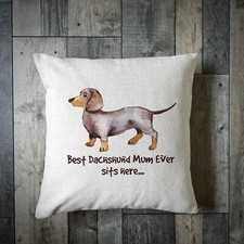 Dachshund Mum Cushion -
