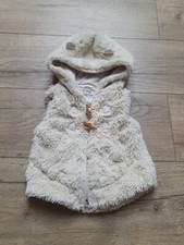 NEXT Baby Girls Faux Fur Gilet