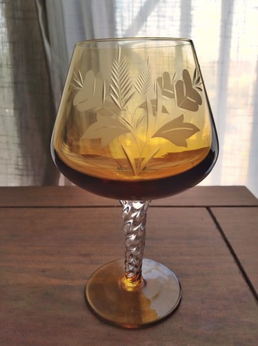 Vintage large amber brandy - vintage,