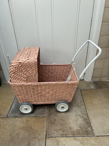 Olliella wicker pram rose - olliella,