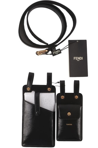 Fendi black utility - fendi, leather