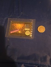 Meteorite card, stardust from Kalahari Plateau SRC11 Meteor, sealed