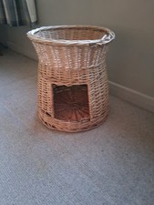 Round Wicker Pet Bed for Cat