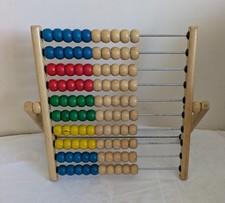 Large Wooden Abacus Child Math Educational Learning Toy Bead Counting
