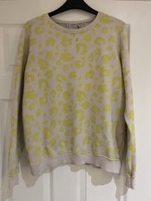 Scamp and Dude Lime/Neutral Leopard Sweatshirt A Superhero Has My Back Size M
