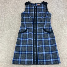 Boden Dress Size 12R Grey Blue