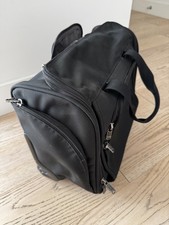 TUMI 17" Wheeled Deluxe Alpha Compact Briefcase Carry On Luggage Bag Black