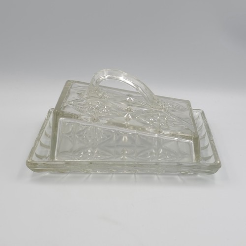 Vintage clear pressed glass - pressed,
