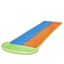 Summer Waves Double Slide Racer Inflatable Water Slide for Kids